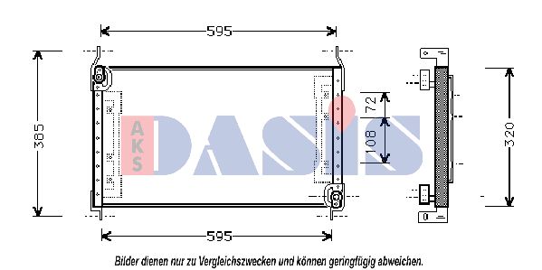 AKS DASIS Lauhdutin, ilmastointilaite 082028N